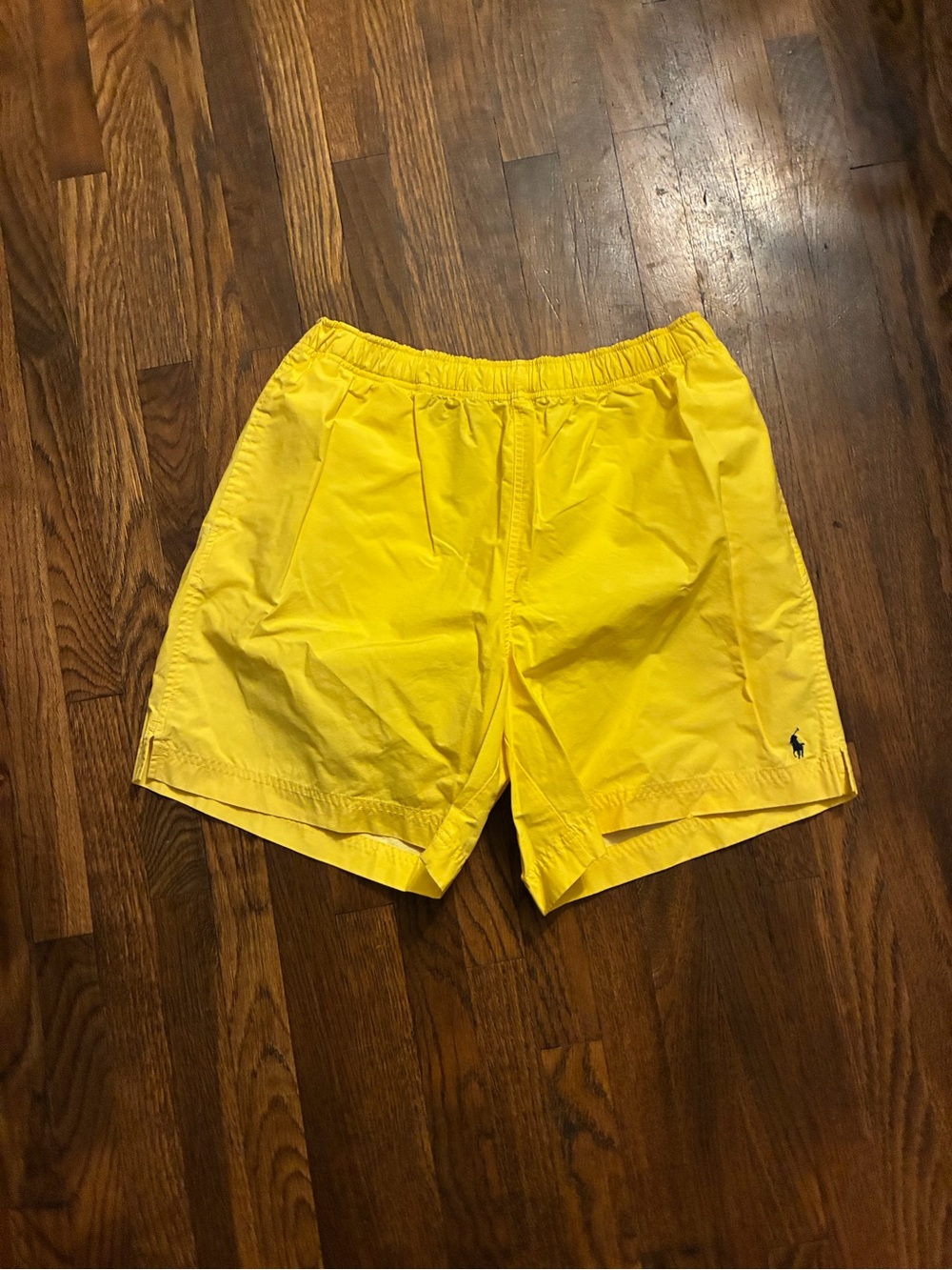 Ralph Lauren Bright Yellow Swim Shorts with Embroidered Pony